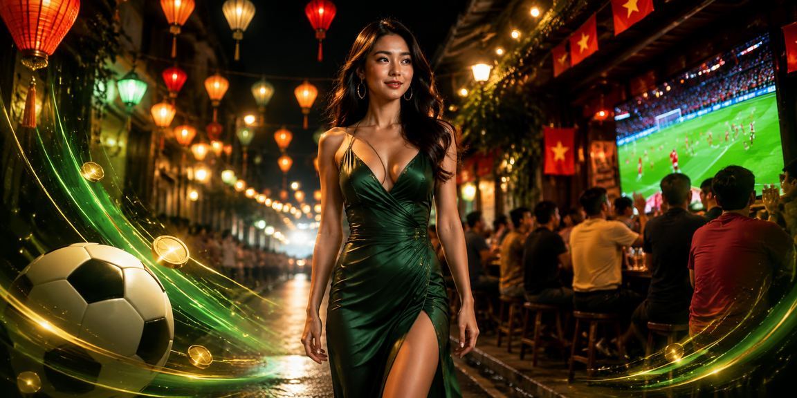 Người dùng Hà Nội đọc phân tích kèo bóng đá ban đêm tại chợ đêm